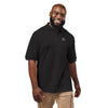 Embroidered Minimal Crest Polo Shirt — Classic Black Work & Casual Polo