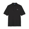 Embroidered Minimal Crest Polo Shirt — Classic Black Work & Casual Polo