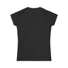 Minimalist White Women's Tee — Subtle Center Text Graphic